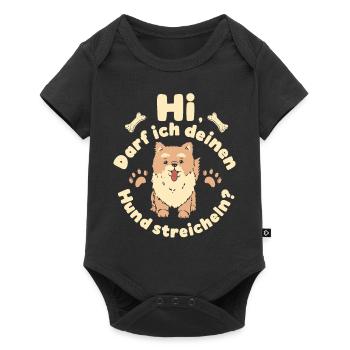 Hundeliebhaber Hundefan Hund Hunde Hundesport - Baby Premium Kurzarmbody - Schwarz - Vorne