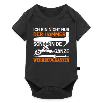 Ich Bin Nicht Nur Der Hammer Der Ganze - Baby Premium Kurzarmbody - Schwarz - Vorne