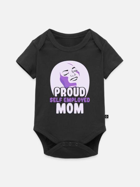 Stolze Selbständige Mutter Selbstständig - Baby Premium Kurzarmbody - Schwarz