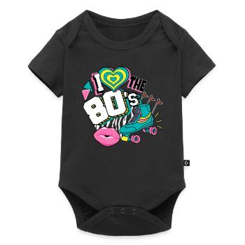 Années 80 J’aime Les années 80 - Body à manches courtes Premium Bébé - noir - Devant