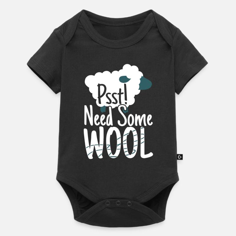 Psst Need Some Wool Sheep Knitting - Baby Premium short-sleeve bodysuit - black