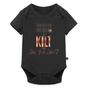 Beard And Kilt How You Doin Scotland - Baby Premium short-sleeve bodysuit - black - Front