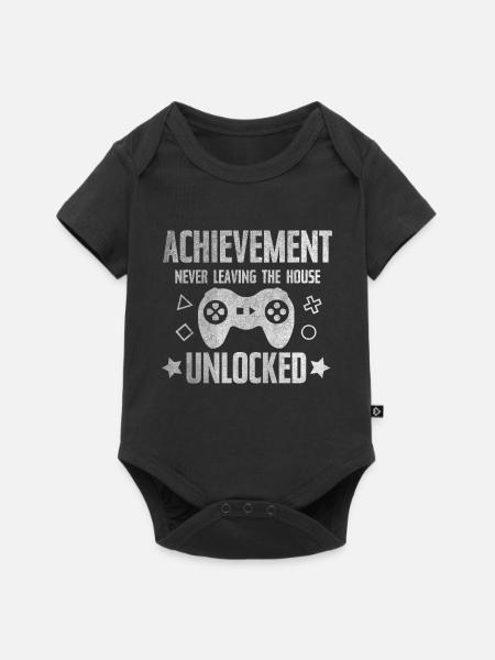 Gamer - Baby Premium Kurzarmbody - Schwarz