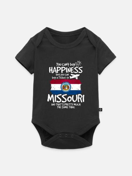 Missouri - Baby Premium Kurzarmbody - Schwarz