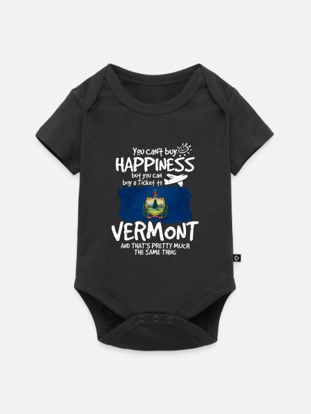 Vermont - Baby Premium Kurzarmbody - Schwarz