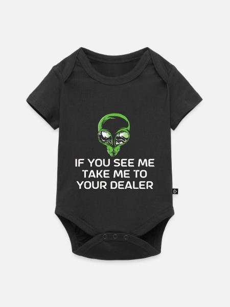 Alien - Baby Premium Kurzarmbody - Schwarz