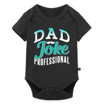Papa Blague Papa Blague Père Blagues - Body à manches courtes Premium Bébé - noir - Devant