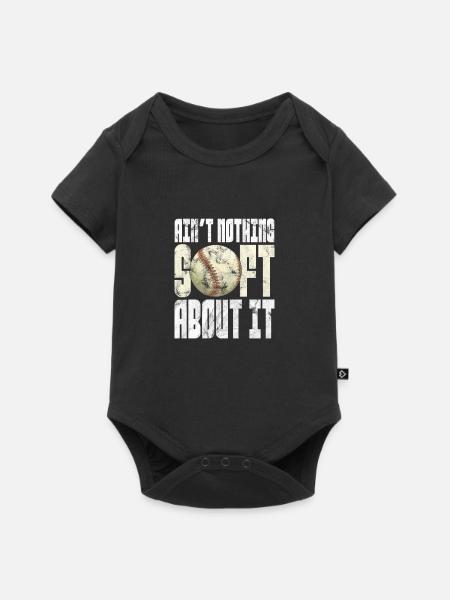 Softball - Baby Premium Kurzarmbody - Schwarz
