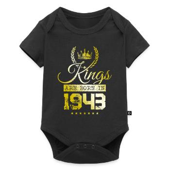 kings are born 1943 - Baby Premium short-sleeve bodysuit - black - Front