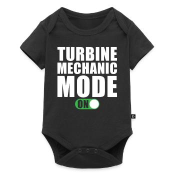 Wind turbine mechanic - Baby Premium short-sleeve bodysuit - black - Front