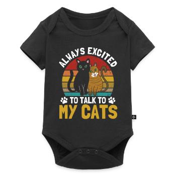 Cats Cat Owner Pet Animals Gift - Baby Premium short-sleeve bodysuit - black - Front
