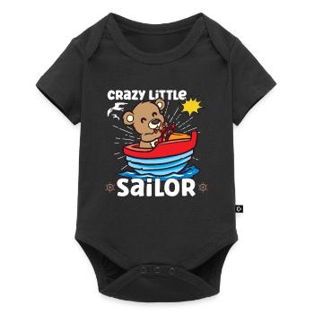 Voilier Voilier Bateau Kid Enfant Yacht Bateau - Body à manches courtes Premium Bébé - noir - Devant