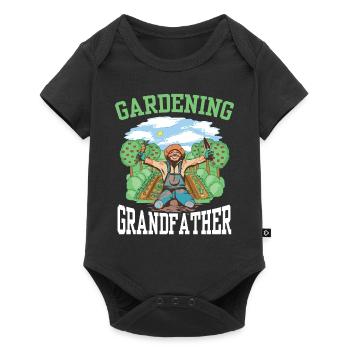 Jardinage Grand-père Jardinier Grand-père Jardin - Body à manches courtes Premium Bébé - noir - Devant