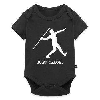 Il suffit de lancer le javelot lancer du javelot lancer du javelot lancer du javelot - Body à manches courtes Premium Bébé - noir - Devant