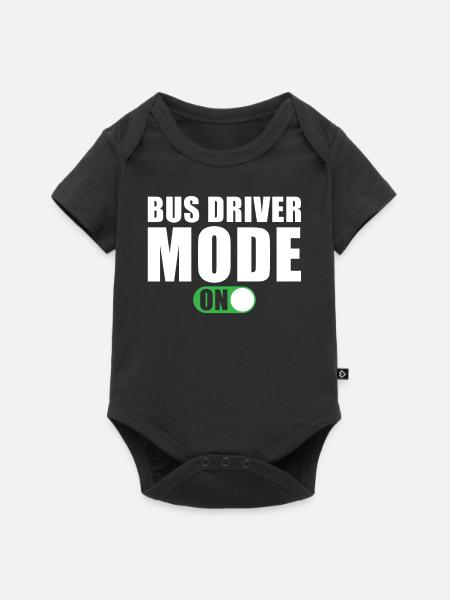 Busfahrer Modus Ein - Baby Premium Kurzarmbody - Schwarz
