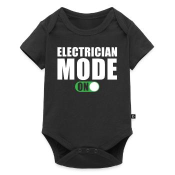 Elektriker Modus Ein - Baby Premium Kurzarmbody - Schwarz - Vorne