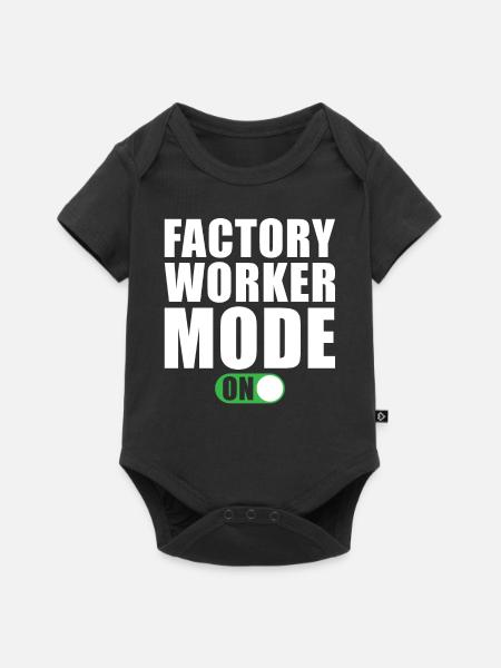 Fabrikarbeiter modus Ein - Baby Premium Kurzarmbody - Schwarz