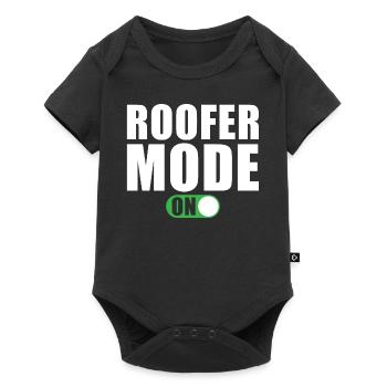 Dachdecker Modus Ein - Baby Premium Kurzarmbody - Schwarz - Vorne