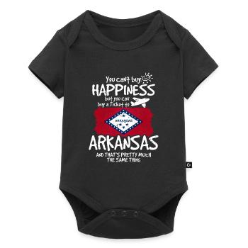 Arkansas - Baby Premium short-sleeve bodysuit - black - Front