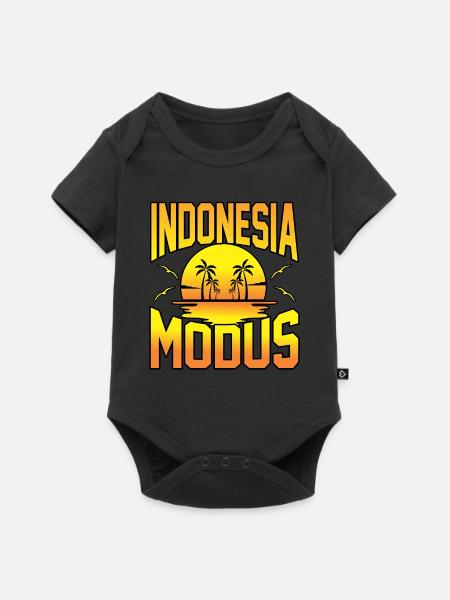 Indonesien - Baby Premium Kurzarmbody - Schwarz