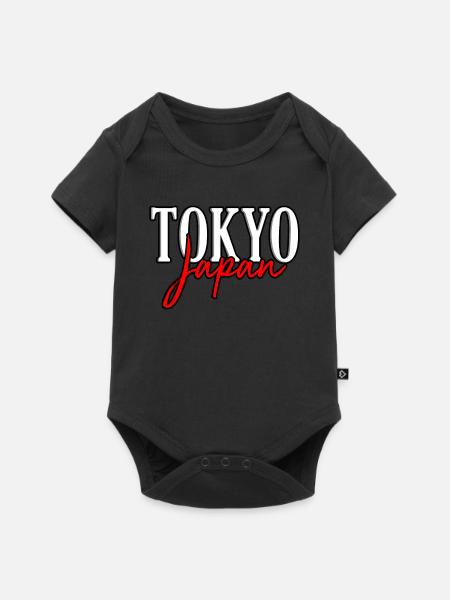 Japan - Baby Premium Kurzarmbody - Schwarz