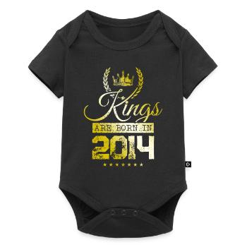kings are born 2014 - Baby Premium Kurzarmbody - Schwarz - Vorne