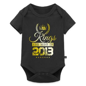 kings are born 2013 - Baby Premium Kurzarmbody - Schwarz - Vorne