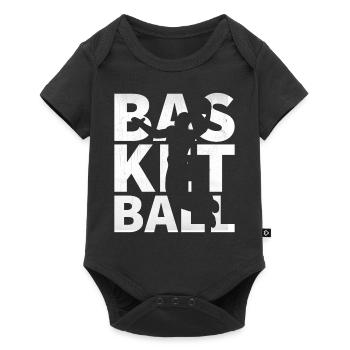 Basketball Ball Sport Graphique - Body à manches courtes Premium Bébé - noir - Devant