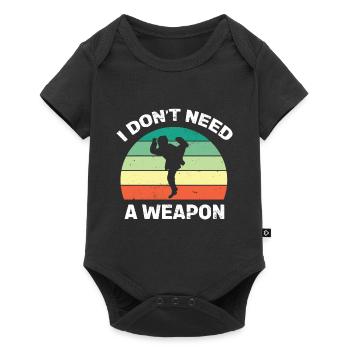 Martial Arts Self-Defense Martial Arts - Baby Premium short-sleeve bodysuit - black - Front
