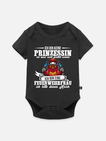 Feuerwehr - Baby Premium Kurzarmbody - Schwarz