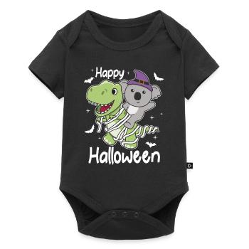 Koala Happy Halloween T-Rex Mummy Costume - Baby Premium short-sleeve bodysuit - black - Front