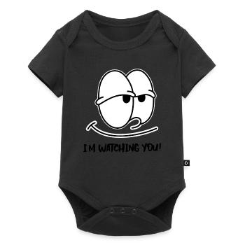 Eyes watching you - Baby Premium short-sleeve bodysuit - black - Front