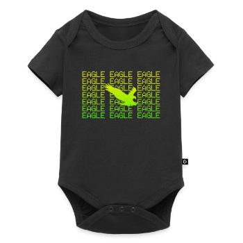 Adler - Baby Premium Kurzarmbody - Schwarz - Vorne