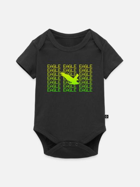 Adler - Baby Premium Kurzarmbody - Schwarz