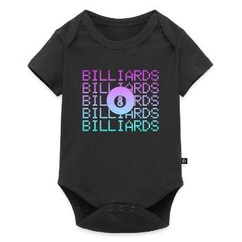 Billiard - Baby Premium Kurzarmbody - Schwarz - Vorne
