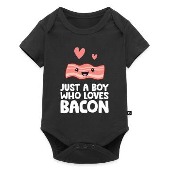 Just a Boy Who Loves Bacon - Baby Premium short-sleeve bodysuit - black - Front