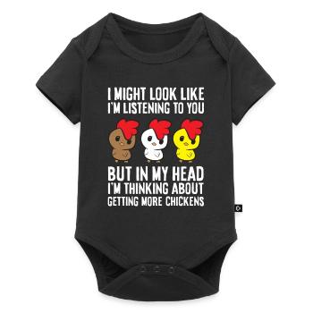 Chicken Owner I'm Thinking About Getting More - Baby Premium short-sleeve bodysuit - black - Front