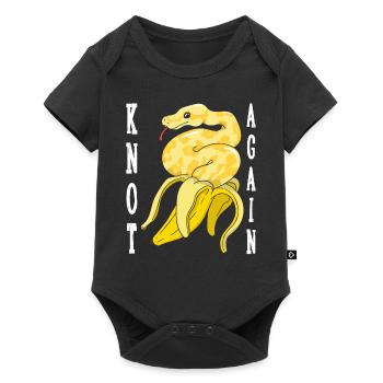 Banana Ball Phyton Knotted again - Baby Premium short-sleeve bodysuit - black - Front