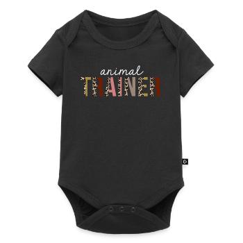 Animal Trainer Leopard Print Funny Gift - Baby Premium short-sleeve bodysuit - black - Front
