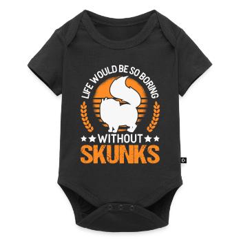 La vie serait si ennuyeuse sans Skunks Skunk - Body à manches courtes Premium Bébé - noir - Devant