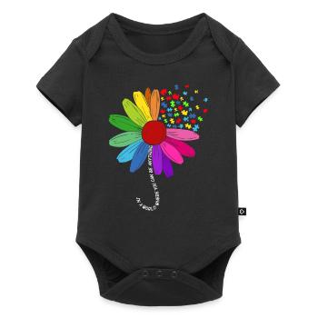 Autism Struggle Education Autistic Autistic Puzzle - Baby Premium short-sleeve bodysuit - black - Front