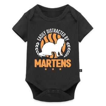 Easily distracted by Martens Marder - Baby Premium short-sleeve bodysuit - black - Front
