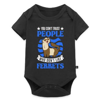 Ferret Lover Ferret Cadeau - Body à manches courtes Premium Bébé - noir - Devant