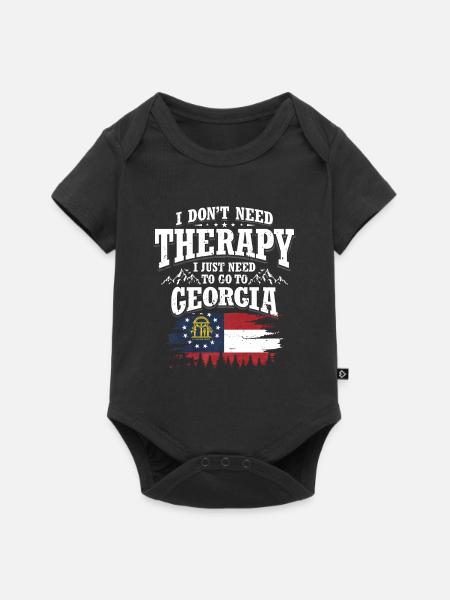 Georgia - Baby Premium Kurzarmbody - Schwarz