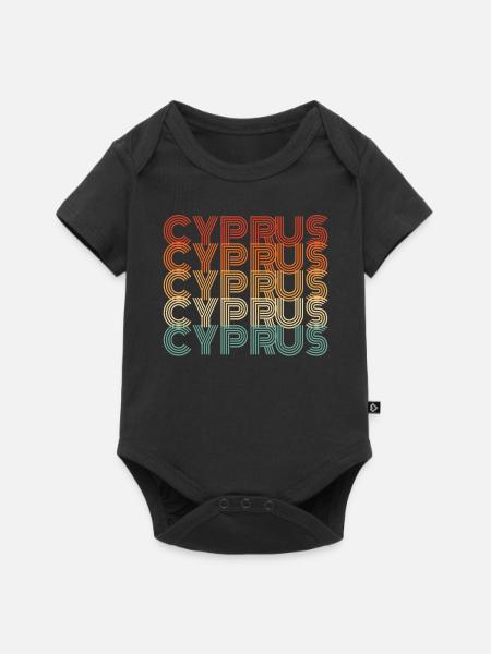 Zypern - Baby Premium Kurzarmbody - Schwarz