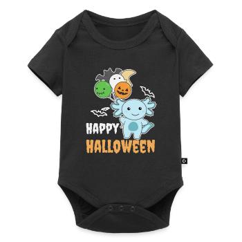 Axolotl Halloween Balloons Kids Cute Axolotls - Baby Premium short-sleeve bodysuit - black - Front