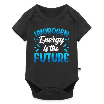Energy from hydrogen is the future Hydrogen - Baby Premium short-sleeve bodysuit - black - Front