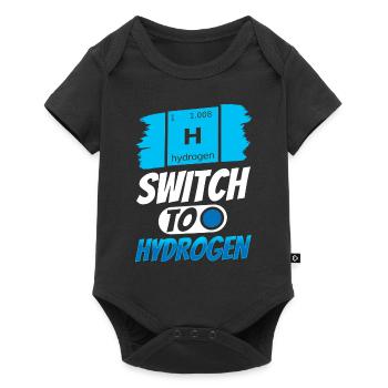 Switching to Hydrogen Energy Element Hydrogen - Baby Premium short-sleeve bodysuit - black - Front