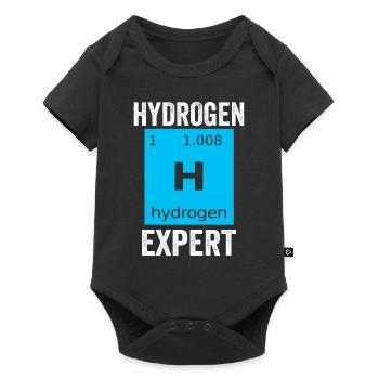 Hydrogen Expert Element Energy Hydrogen - Baby Premium short-sleeve bodysuit - black - Front