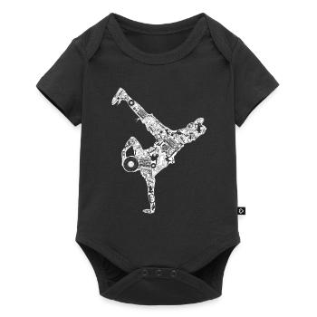 Breakdance Street Dance schnelle Bewegung Dance Ge - Baby Premium Kurzarmbody - Schwarz - Vorne